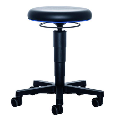 Medizinischer Laborhocker 9463 SchwarzBlau