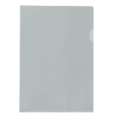 Sichthüllen 400040780, A4, transparent genarbt, oben & rechts offen, 0,09mm