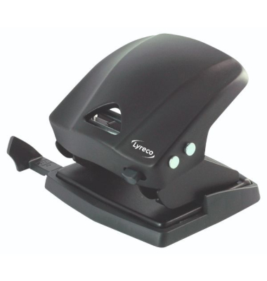 Bürolocher 403610, schwarz, bis 30 Blatt 30 Blatt, mit Anschlagschiene