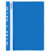 Schnellhefter Office to go 102015230, A4, blau, Polyvinylchlorid (PVC), 80g, Vorderdeckel transparent