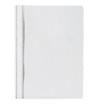 Schnellhefter 400128294, A4, wei&szlig;, Polypropylen (PP), 80g, Vorderdeckel transparent