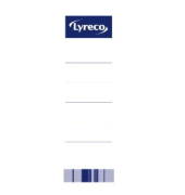 R&uuml;ckenschilder Neutral 9961004, wei&szlig;, breit/kurz, 54x188mm, einsteckbar