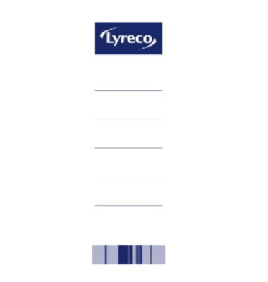 R&uuml;ckenschilder Neutral 9961004, wei&szlig;, breit/kurz, 54x188mm, einsteckbar