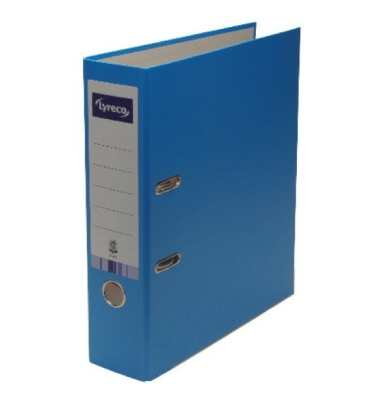 Ordner 10435469, A4 80mm breit Karton vollfarbig blau