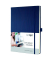 Notizbuch CO646, blau, A4, kariert, 80g, 97 Blatt / 194 Seiten