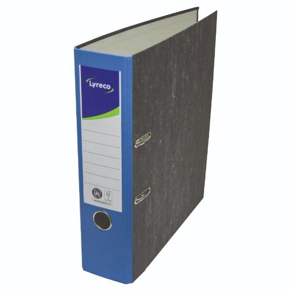 Alpedia Ordner 10323715, A4 80mm breit Karton schwarz/blau 3662168028257 Alpedia
