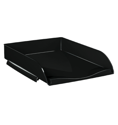 Briefkorb Neutral Style, stapelbar, Maße: 260 x 345 x 64mm, schwarz