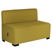 Hizia Modular 2-Sitzer mit R&uuml;ckenlehne Gelb