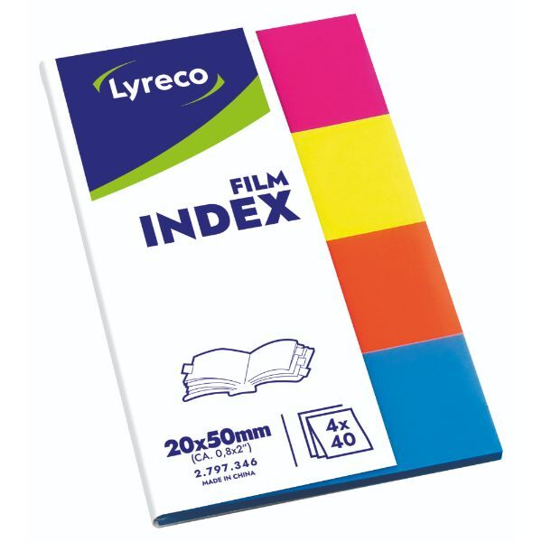 Alpedia Haftmarker 2797346, 20x45mm, pink/gelb/blau/orange, ohne, Rechteckig 3662168001687 Alpedia