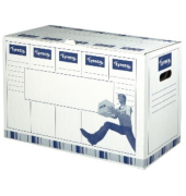 Archivbox 7762001, A4, wei&szlig;/blau, Karton