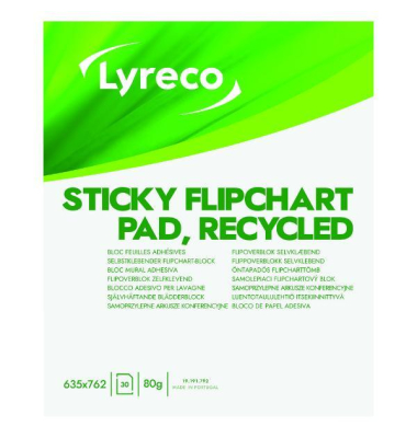 Neutral Sticky Flipchartblock, 30 Blatt, 635 x 762mm