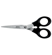 Schere 5423-00-95, Edelstahl, ergonomischer Griff, schwarz, L: 16,5 cm