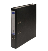 Ordner 10323772, A4 50mm schmal Karton Wolkenmarmor schwarz