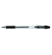 Gelschreiber Neutral Premium Grip, TBC/schwarz, transparent schwarz (Schreibfarbe: schwarz), 0,4mm, mit Kappe