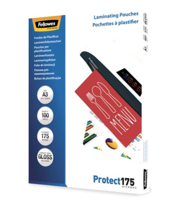 A3 glänzende Laminierfolie 175 Mikron - 100er Pack