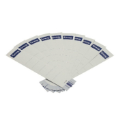 R&uuml;ckenschilder Neutral 10398097, wei&szlig;, schmal/kurz, 36x190mm, selbstklebend