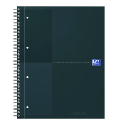 Notizbuch 400194457, International, schwarz, A4+, liniert, 80g, 80 Blatt / 160 Seiten