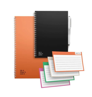 Notizbuch 2039000006468, Erasable Stone Paper, orange, A5, liniert, 50 Blatt / 100 Seiten