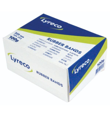 Gummiringe Neutral, Durchmesser: 125mm, Ma&szlig;e: 200 x 2mm, blond, 100g
