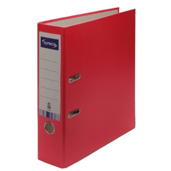 Alpedia Ordner 10435477, A4 80mm breit Karton vollfarbig rot 3662168015882 Alpedia