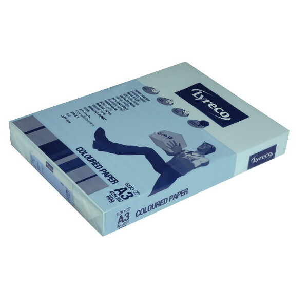 Alpedia Kopierpapier Coloured Paper 468973 hellblau A3 80g 3662168009355 Alpedia 500 Stück