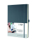 Notizbuch CO648, grau, A4, kariert, 80g, 97 Blatt / 194 Seiten