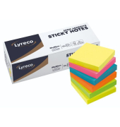 Haftnotizen 12953264, 50x50mm, gelb/pink/blau/orange/grün, quadratisch
