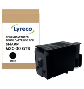 Toner 15646797 (kompatibel zu Sharp MXC-30 GTB), schwarz, ca. 6000 Seiten