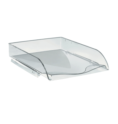 Briefkorb Neutral Style, stapelbar, Maße: 260 x 345 x 64mm, kristallklar