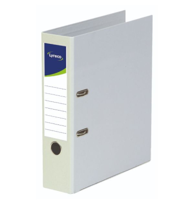 Ordner 9960360, A4 80mm breit PP vollfarbig grau