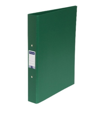 Ringbuch ohne 54383LYSE, A4 2 Ringe 25mm Ring-Ø Polypropylen, Karton grün