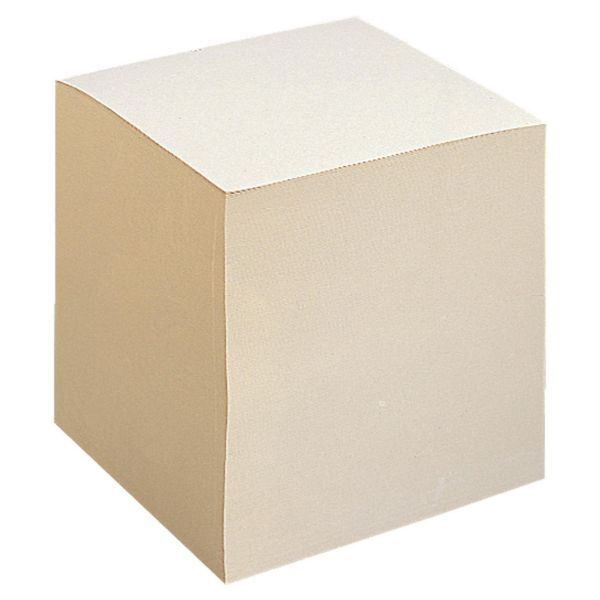 Alpedia Zettelklotz 11070950, ecru, 90x90mm, geleimt, beige, Recyclingpapier, 1000 Blatt 3662168000277 Alpedia