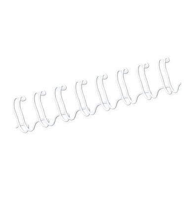 Drahtbinderücken 10mm - weiss