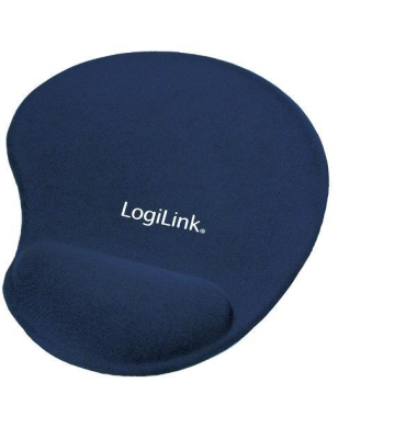 ID0027B Mauspad mit Gel Handauflage, Blau