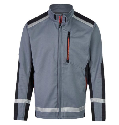 Schutzjacke ArcFit Indoor, grau/schwarz, Größe 56
