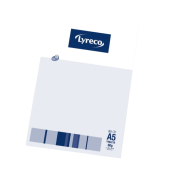 Briefblock 400012466, Lineatur 5 / kariert, A5, 60g, wei&szlig;, 80 Blatt