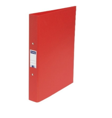 Ringbuch ohne 54385LYSE, A4 2 Ringe 25mm Ring-Ø Polypropylen, Karton rot