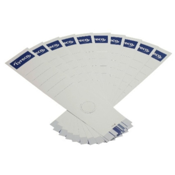Alpedia Rückenschilder Neutral 10397743, weiß, breit/lang, 60x290mm, selbstklebend  Alpedia 10 Stück