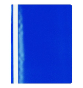 Schnellhefter Neutral Budget 400128297, A4, blau, Polypropylen (PP), 80g, Vorderdeckel transparent