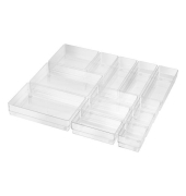 Schubladenorganizer 13-teilig, transparent