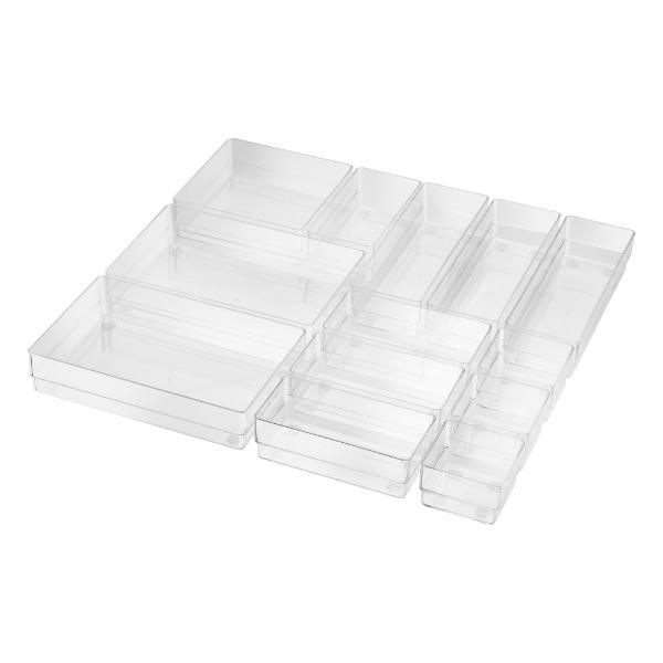 4012086874563 - Schubladenorganizer 13-teilig transparent 4012086874563 Helit