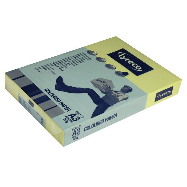 Alpedia Kopierpapier Coloured Paper 468984 kanariengelb A3 80g 3662168009362 Alpedia 500 Stück