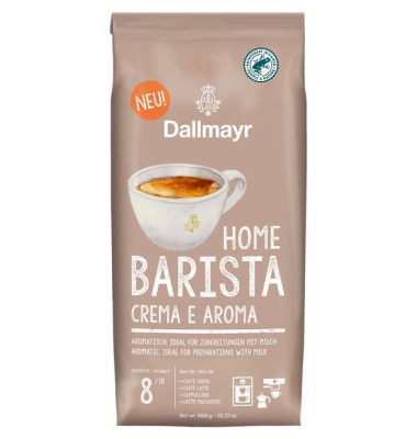 Kaffee Home Barista Crema E Aroma 452000000, 1kg, ganze Bohnen im Beutel