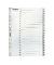 Kartonregister 29227, 1 bis 20, A4, graue Taben, 20-teilig