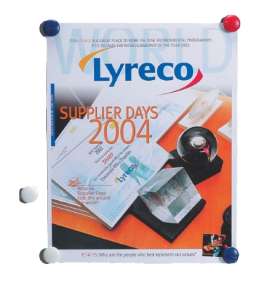 Haftmagnet 152201, Rund, 22mm &Oslash;, farbig sortiert, 11 Blatt