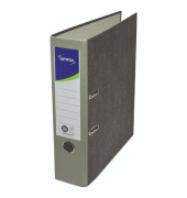 Ordner 10323764, A4 80mm breit Karton schwarz/grau