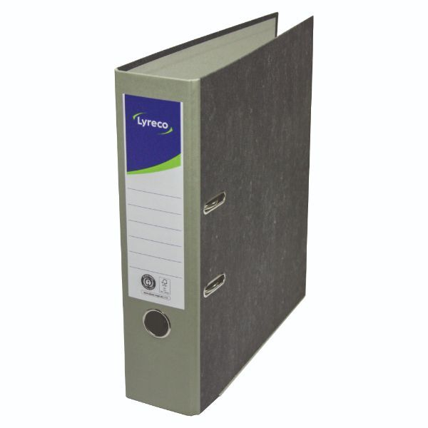 Alpedia Ordner 10323764, A4 80mm breit Karton schwarz/grau 4014481207083 Alpedia