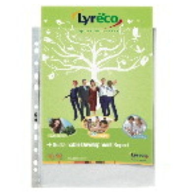 Prospekth&uuml;llen Premium 400040783, A4 transluzent genarbt, oben offen, 0,12mm