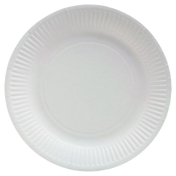 3281510791108 - Pappteller ProNappe besonders stabil fettundurchlässig ohne Kunststoffzusätze Ø 230 x H 30 mm recycelbarer FSC®-Karton weiß 20 Stück