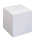 Zettelklotz 11070729, 90x90mm, geleimt, weiß, Papier, 850 Blatt